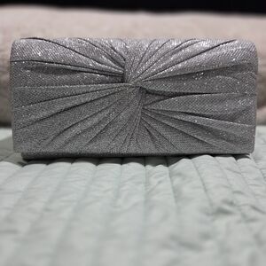 Glamorous Silver Evening Clutch